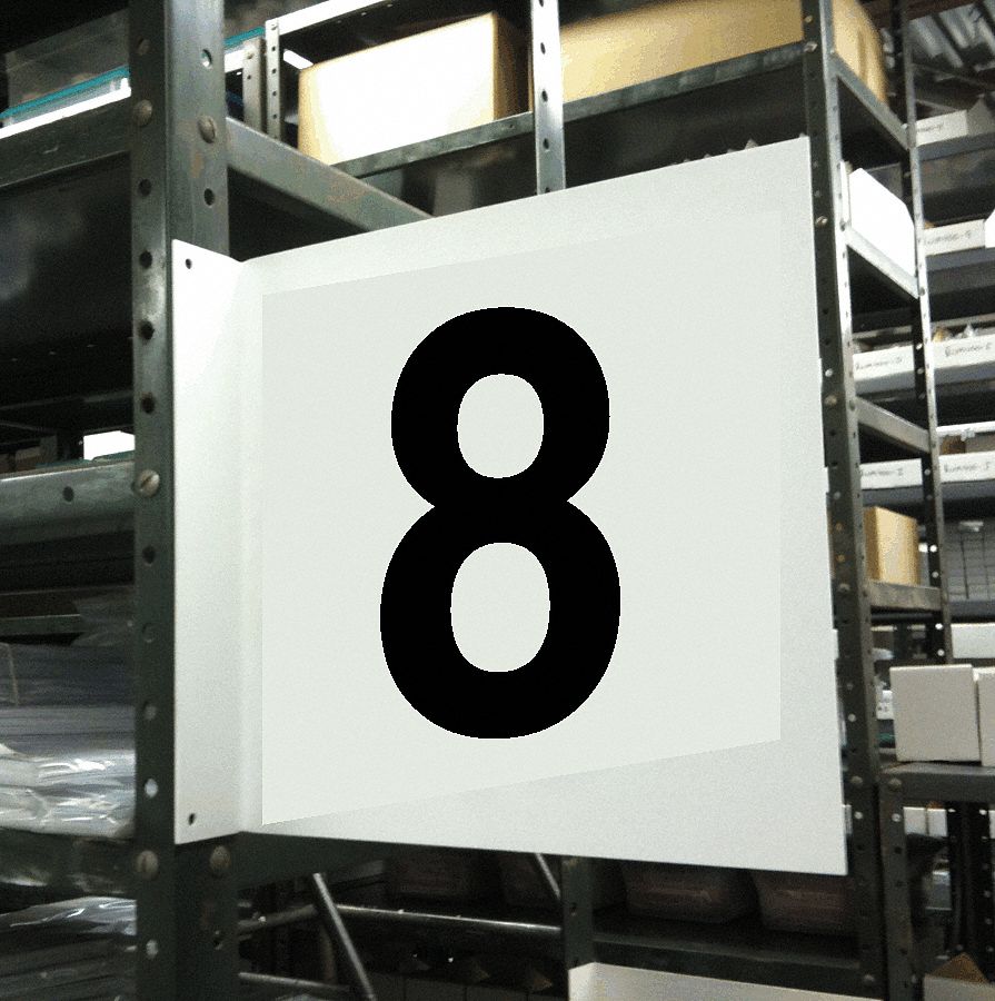 Projecting Aisle Sign, Legend 8