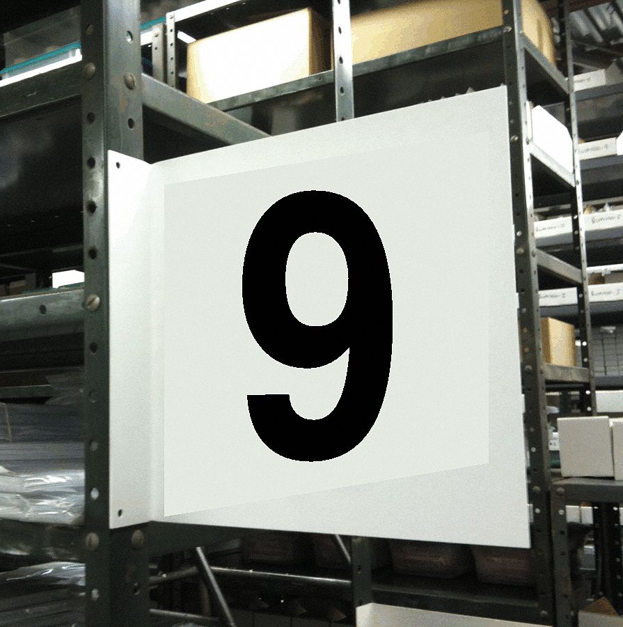 Projecting Aisle Sign, Legend 9