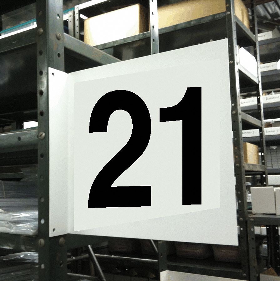 Projecting Aisle Sign, Legend 21