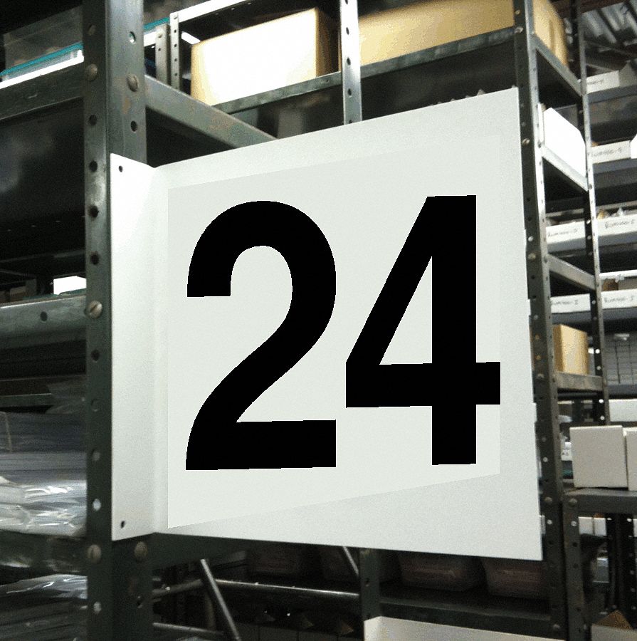 Projecting Aisle Sign, Legend 24