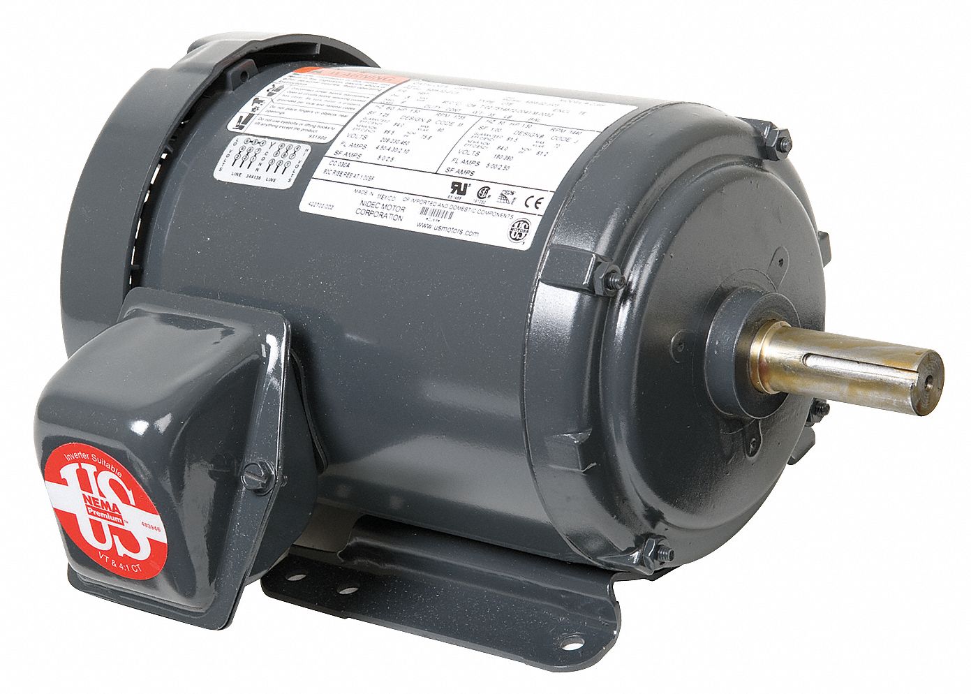 Mtr, 3ph, 1.5hp, 3600, 208-230/460V, Eff 84.0