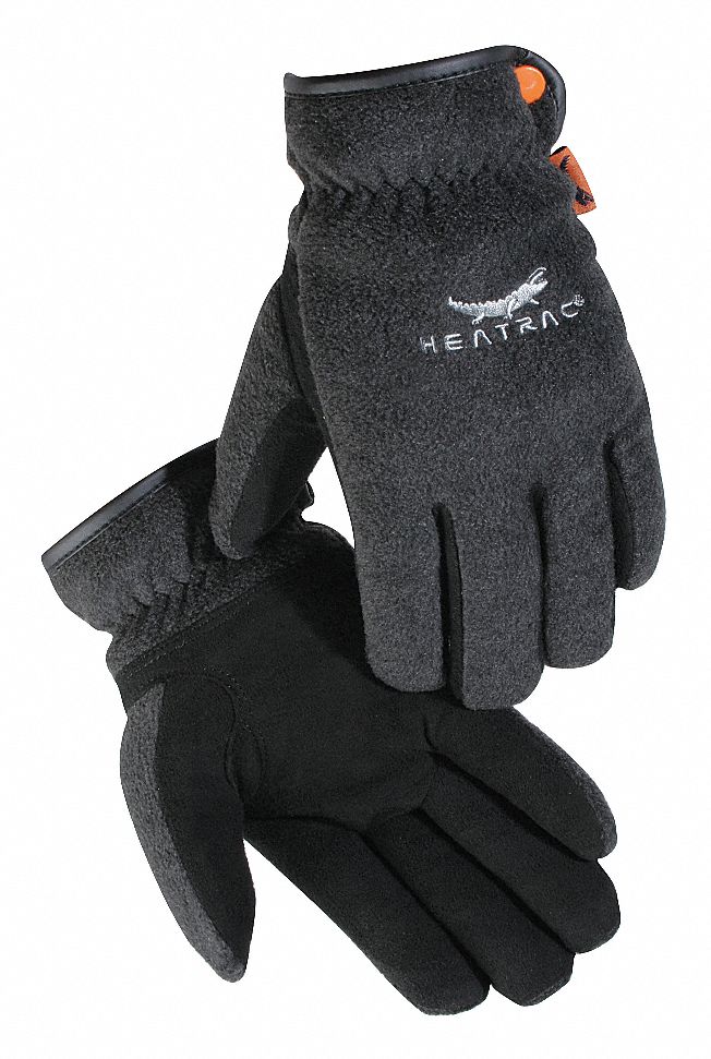 Insulated Glove, XL, Black and Charcoal, Pr