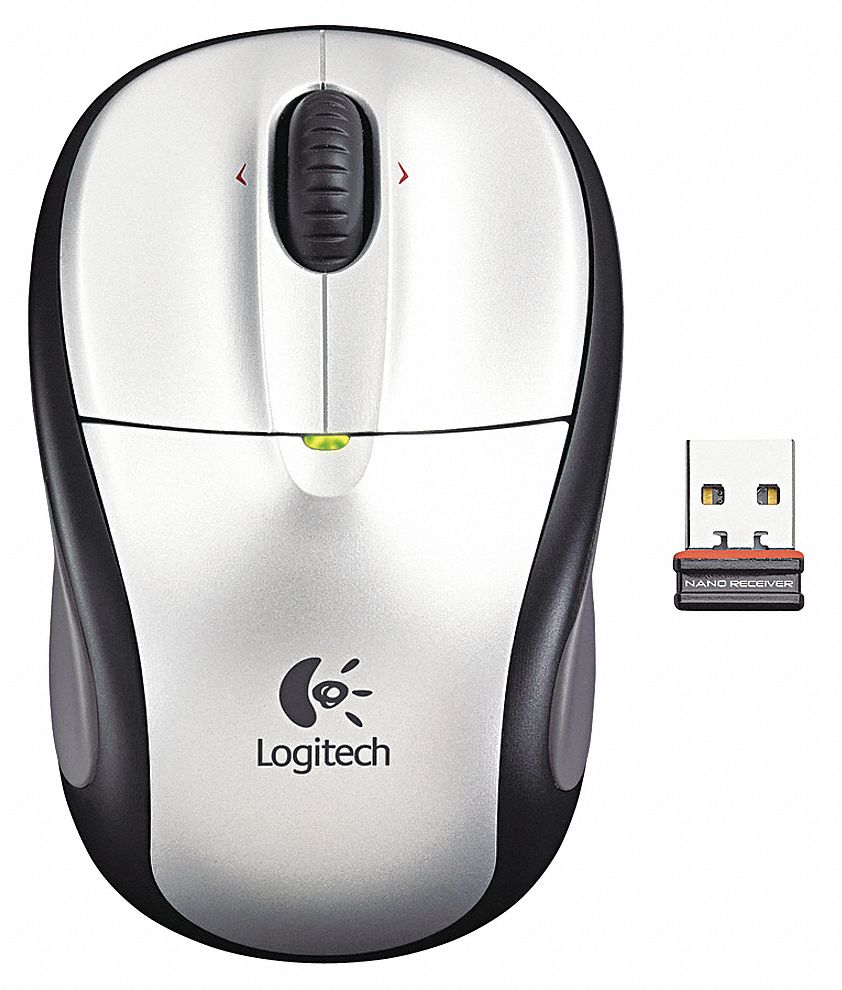 Mouse, Silver, Wireless, Optical