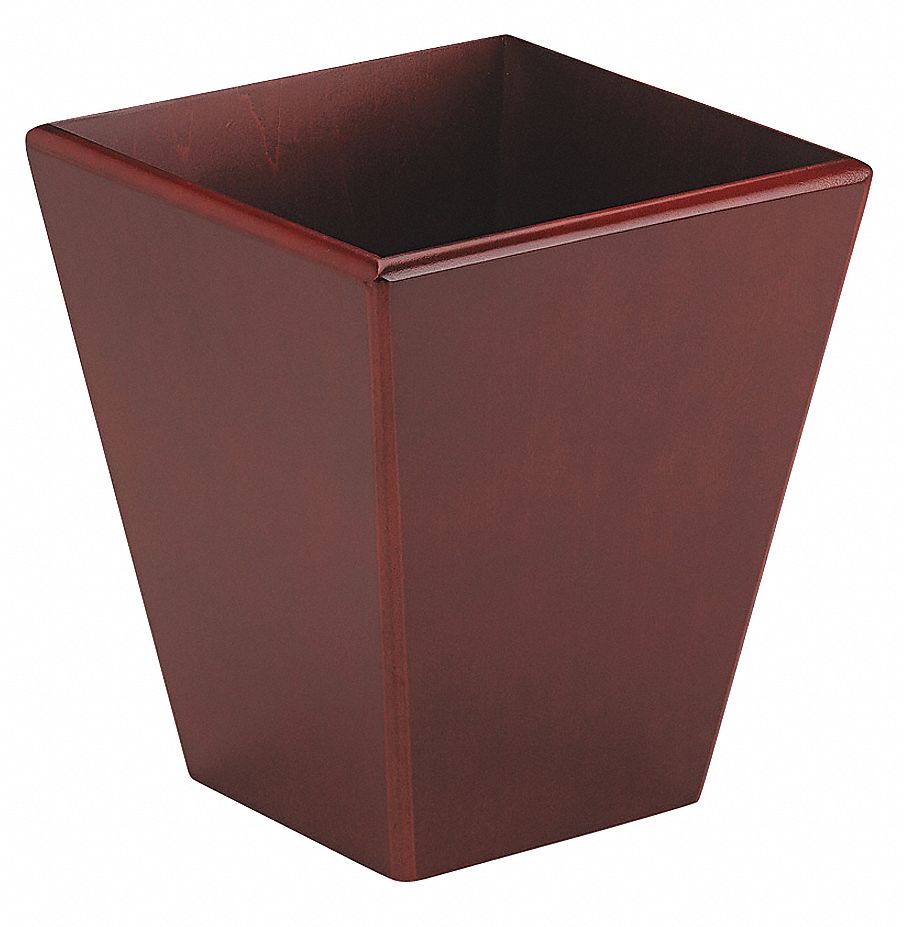 Waste Container, Mahogany, Wood