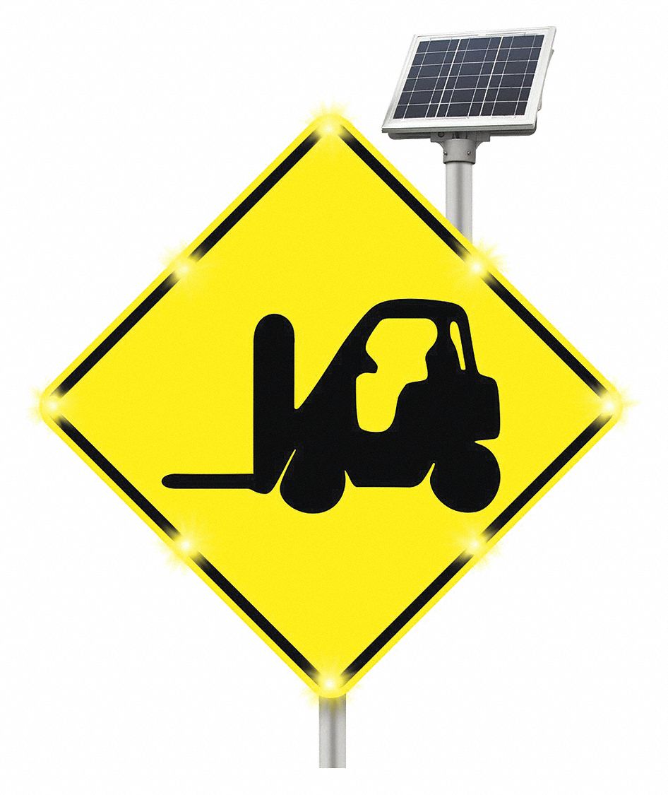 Blinking Sign, Forklife, 30 x 30 In.