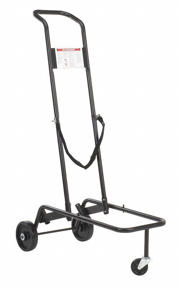 Stack Chair Cart, Black