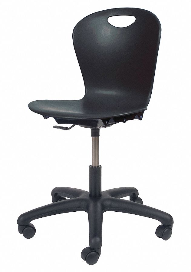 Task Chair, Plastic, Black