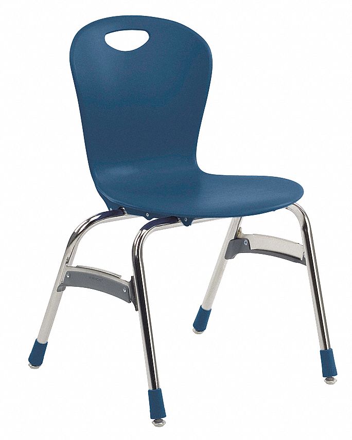 Stack Chair, Plastic, Navy