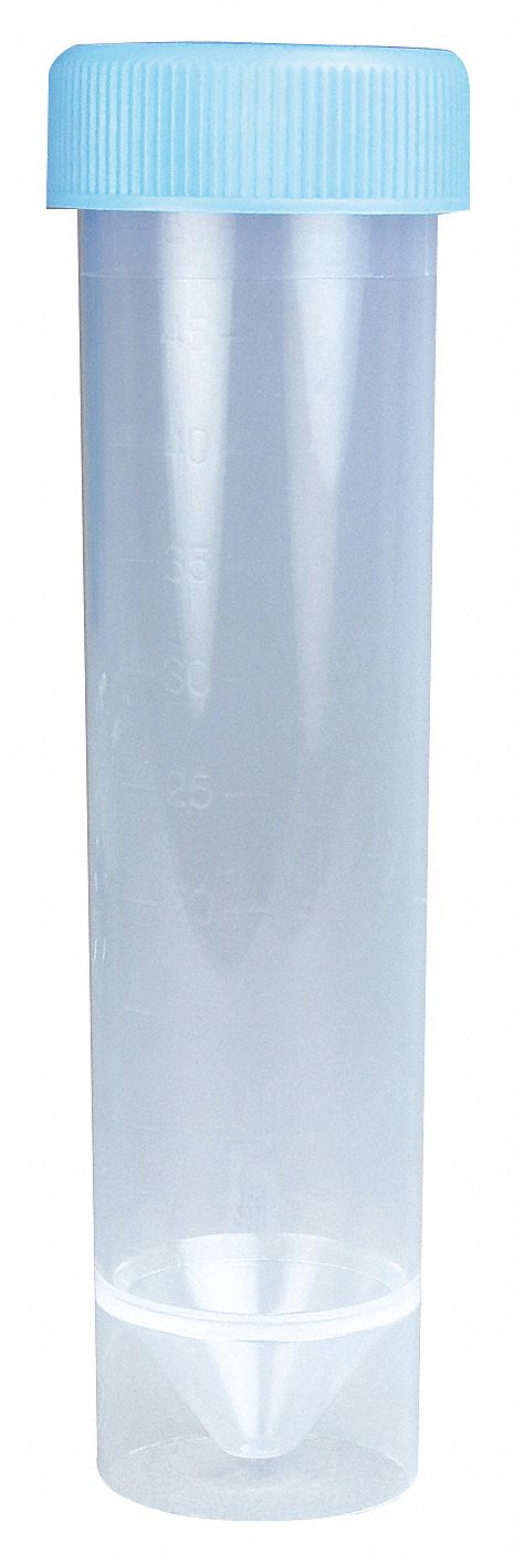 Transport Vial, w/Blue Cap, 50mL, PK 25