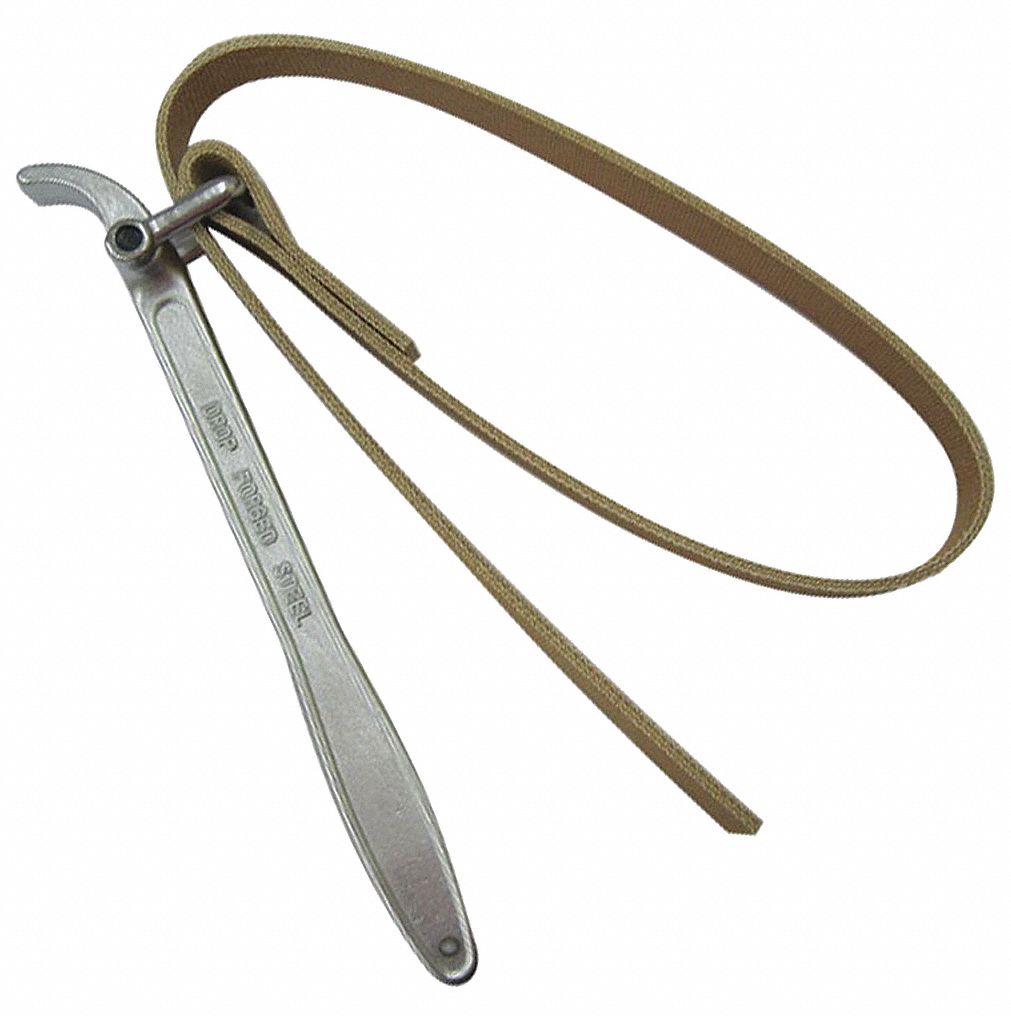 Strap Wrench, 1 1/2 to 9 1/2 In., 34 In. L