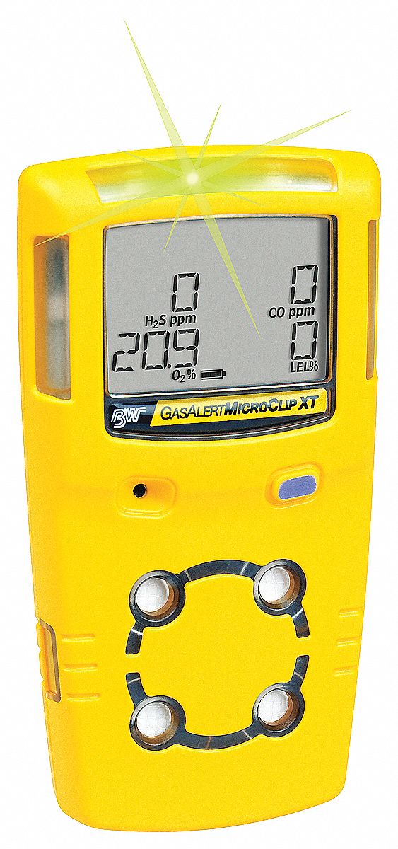 Multi-Gas Detector, LEL/H2S, OR, Yellow