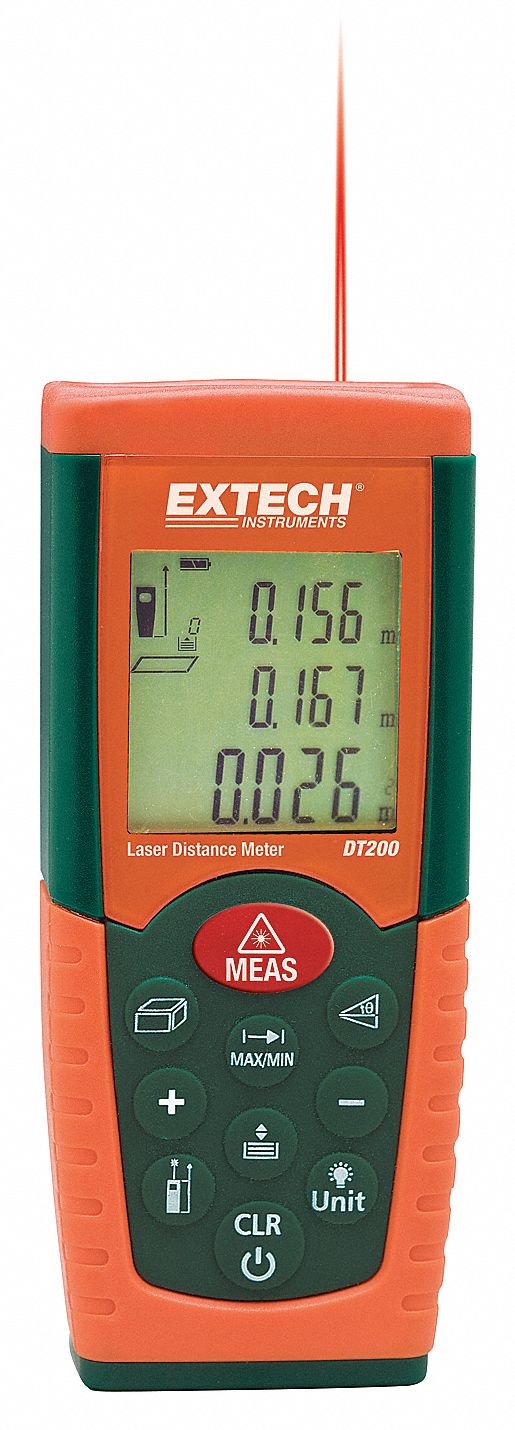 Laser Distance Meter, 4 In to 115 ft