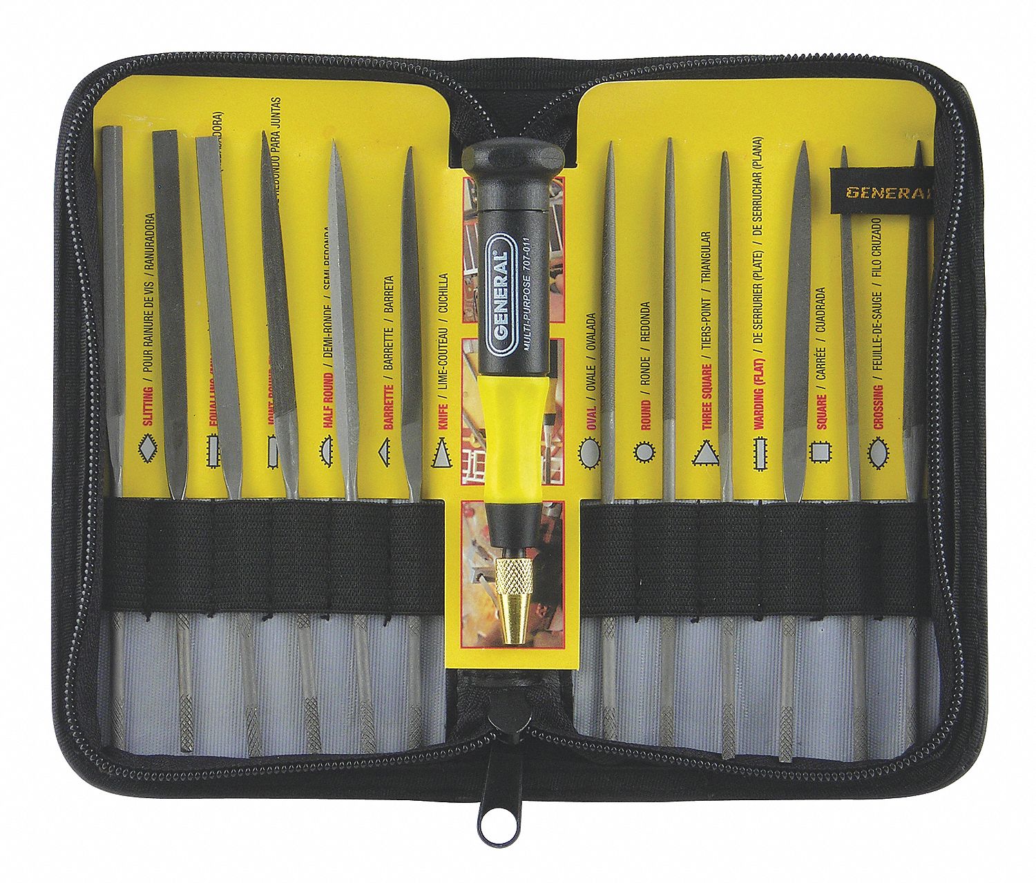 Needle File Set, Swiss, #2 Cut, 12 Pc