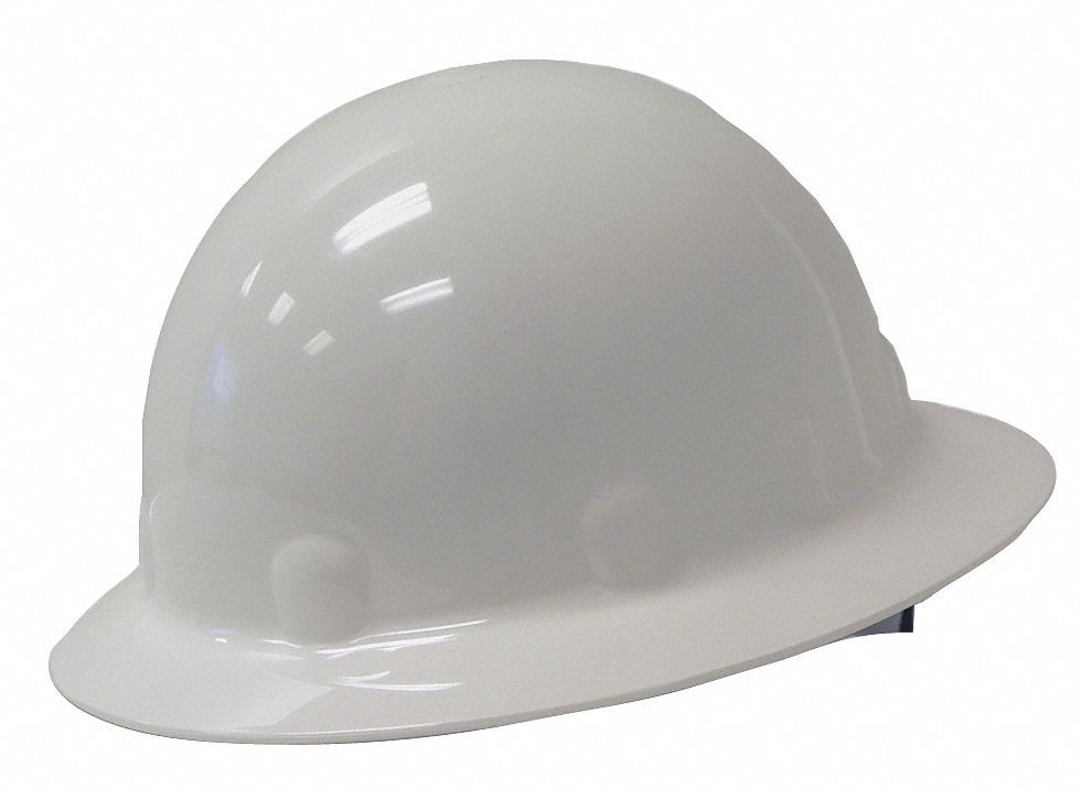 Hard Hat, Full Brim, E/G/C, SwingStrap, Whi