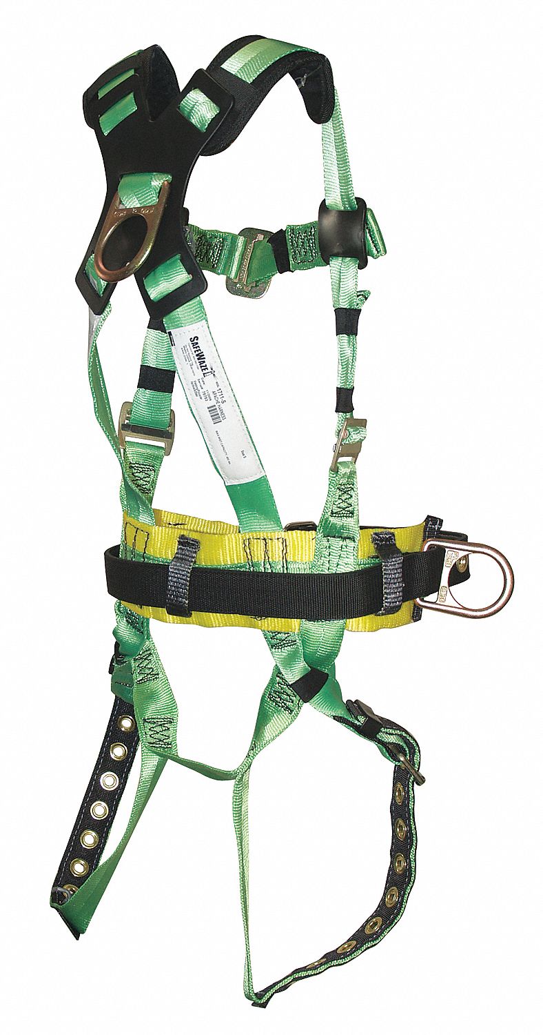 Full Body Harness, 3XL, 400 lb., Green