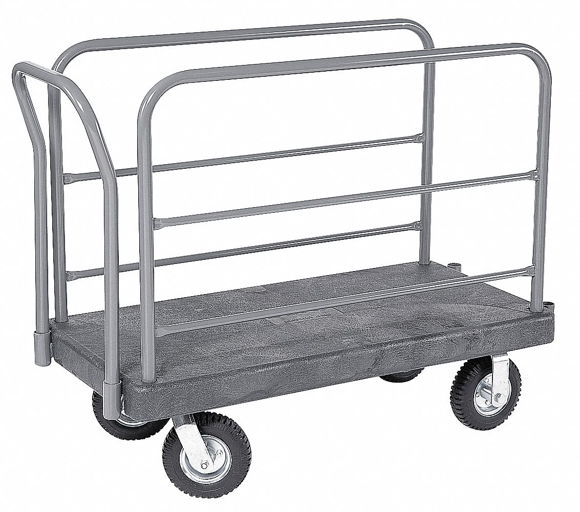 Platform Truck, 30x60, Pneumatic Wheel