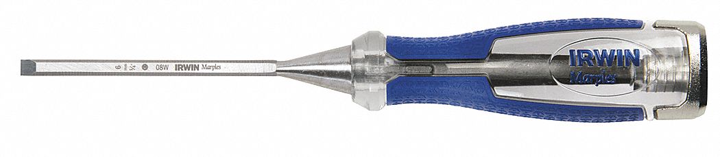 High Impact Chisel, 1/4 In Tip, 3-5/8 In L