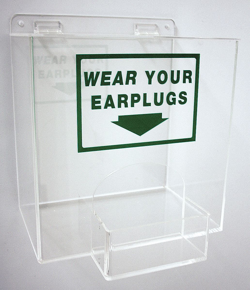 Ear Plug Dispenser, Clr Acrylic
