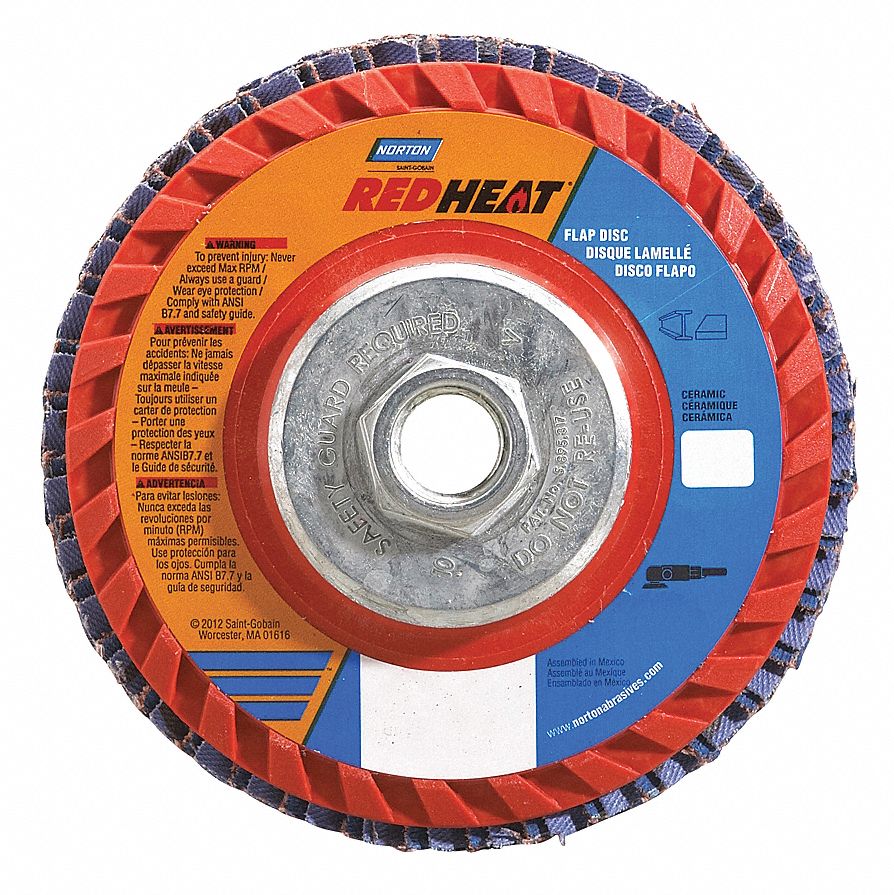 Flap Disc, 7 In X, 36 Grit, 5/8-11, TY27