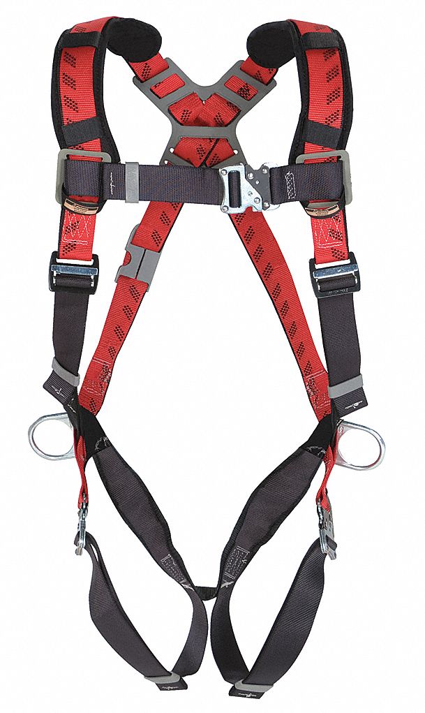 Full Body Harness, Standard, 400 lb., Red