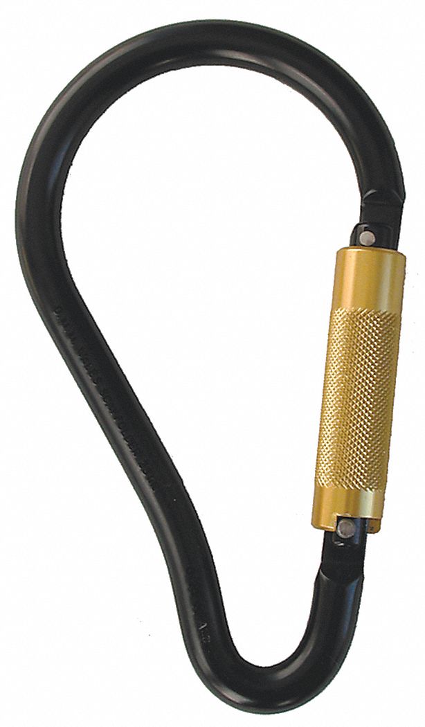 Carabiner, Aluminum, 9-1/2 In. L, Auto-Lock