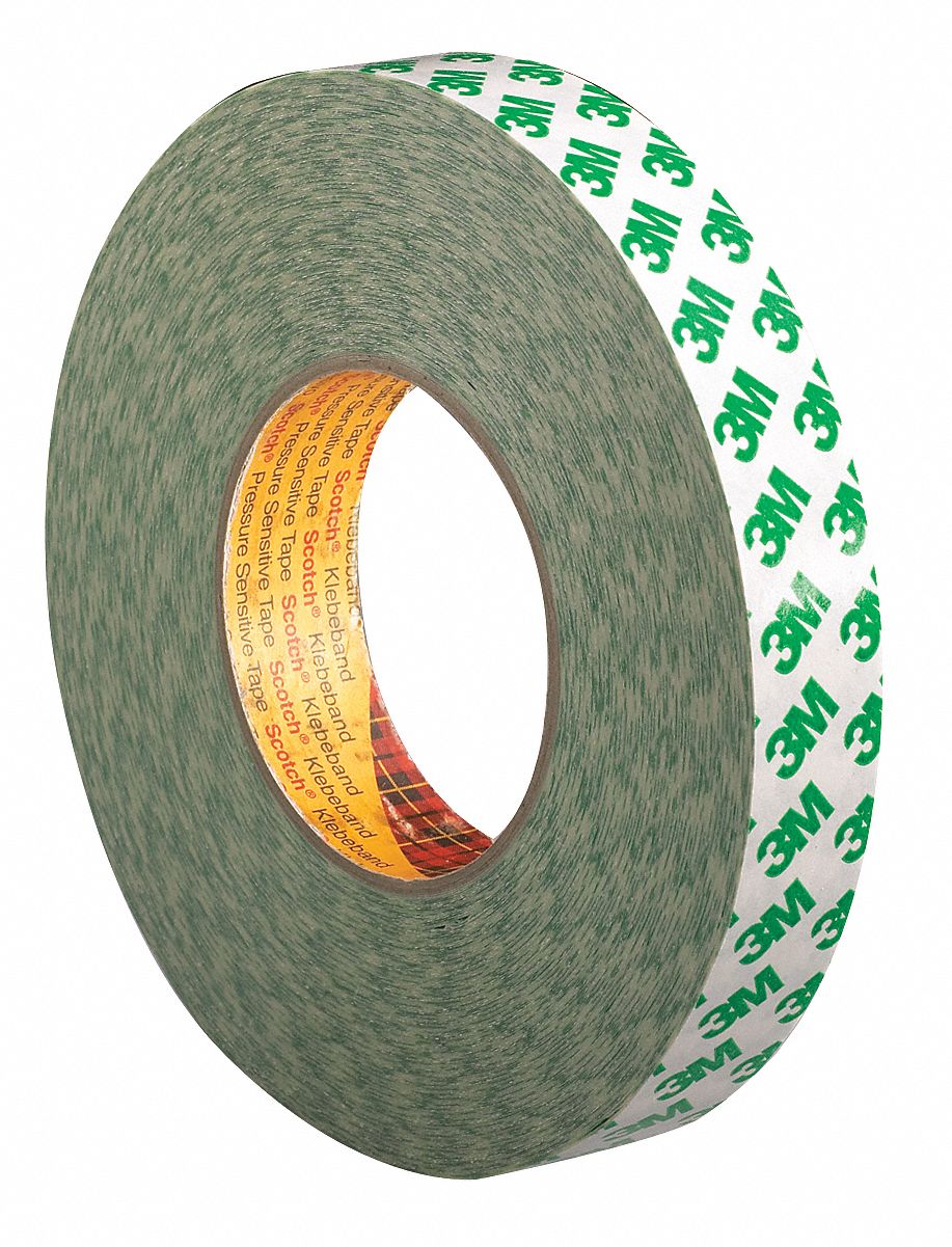 Double Sided Tape, 1 In x 55 yd., White