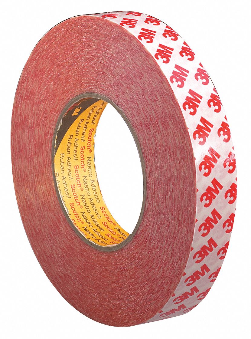 Double Sided Tape, 1 In x 55 yd., Clear