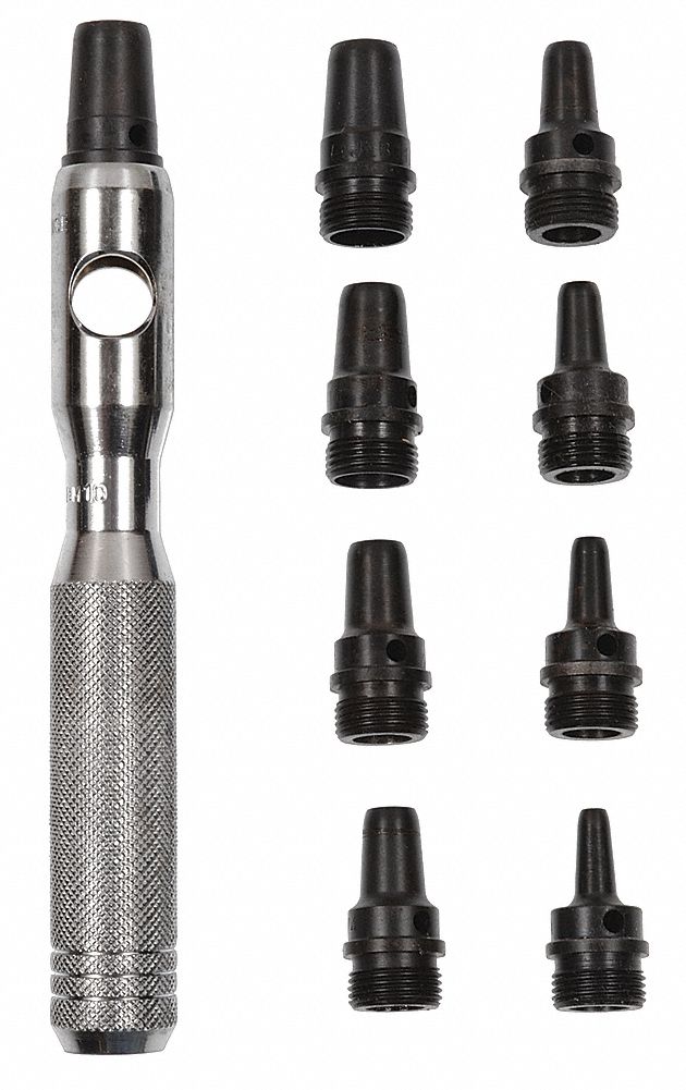 Hollow Punch Set, SAE, Alloy, 10 Pc