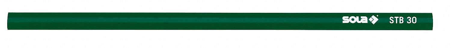 Masonry Rough Surface Pencil, 9-7/16, Pk 6