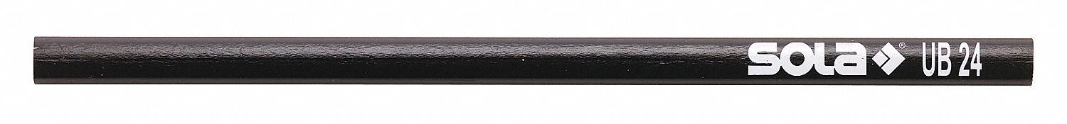 All Surface Pencil, 9-7/16 x1/2, Flat, Pk 6