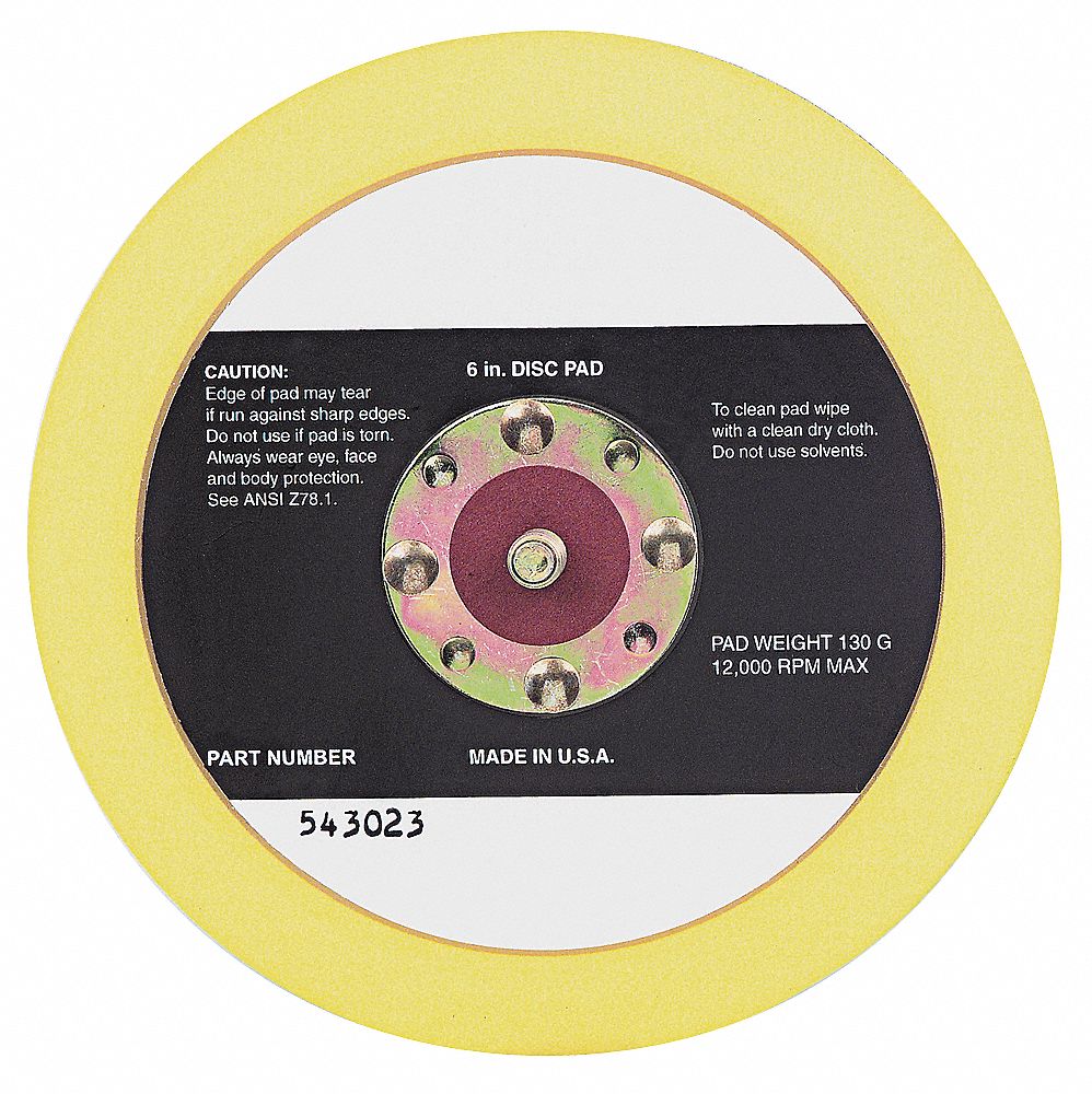 Disc Backup Pad, 6 In