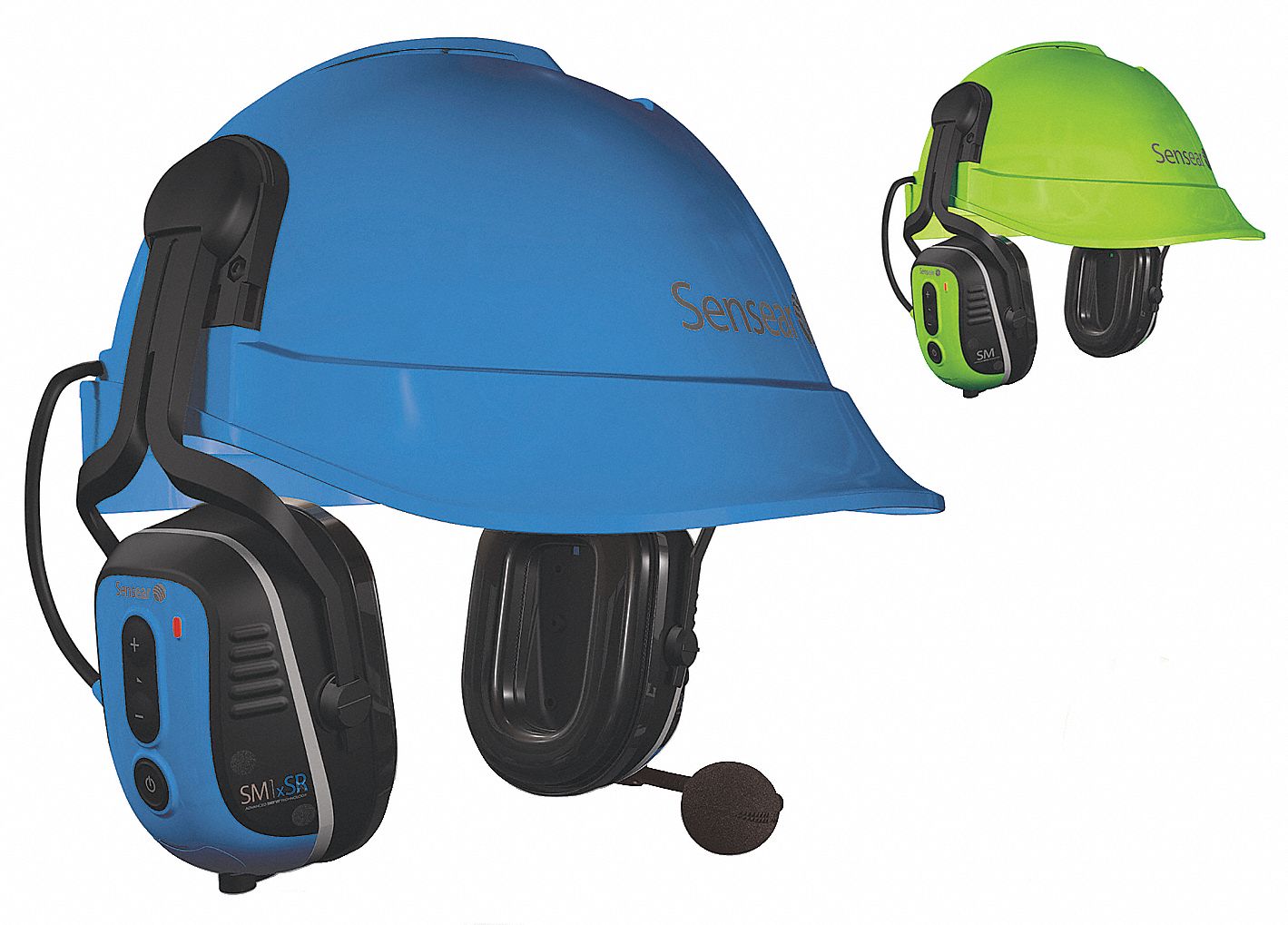 Electronic Ear Muff, Helmet Mt, Wht