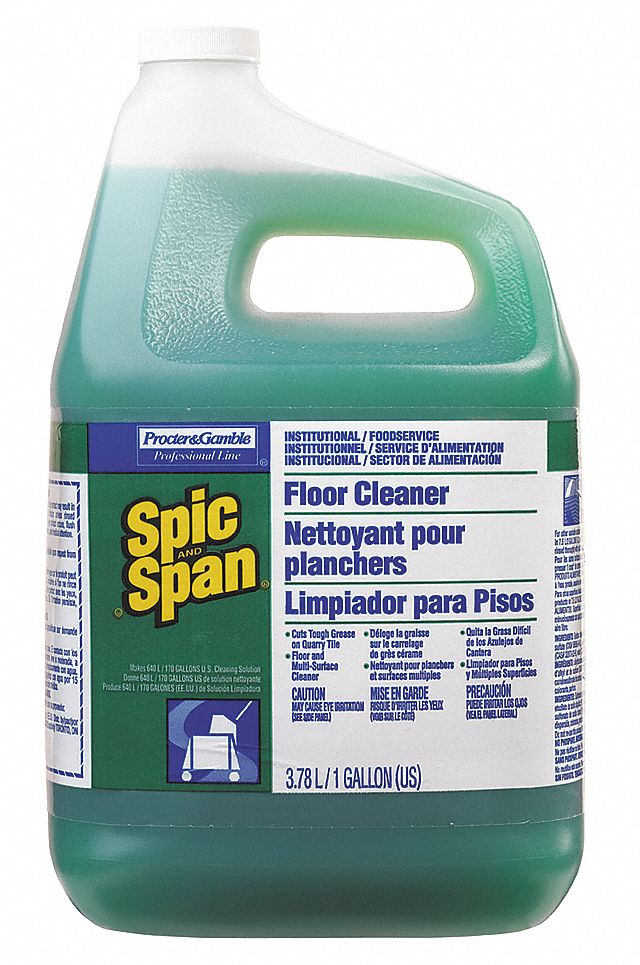 Floor Cleaner, Green, 1 gal., PK3