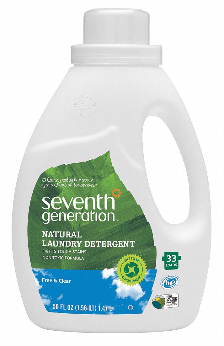 Liquid Laundry Dtrgnt, 50 oz, Odorless, PK6
