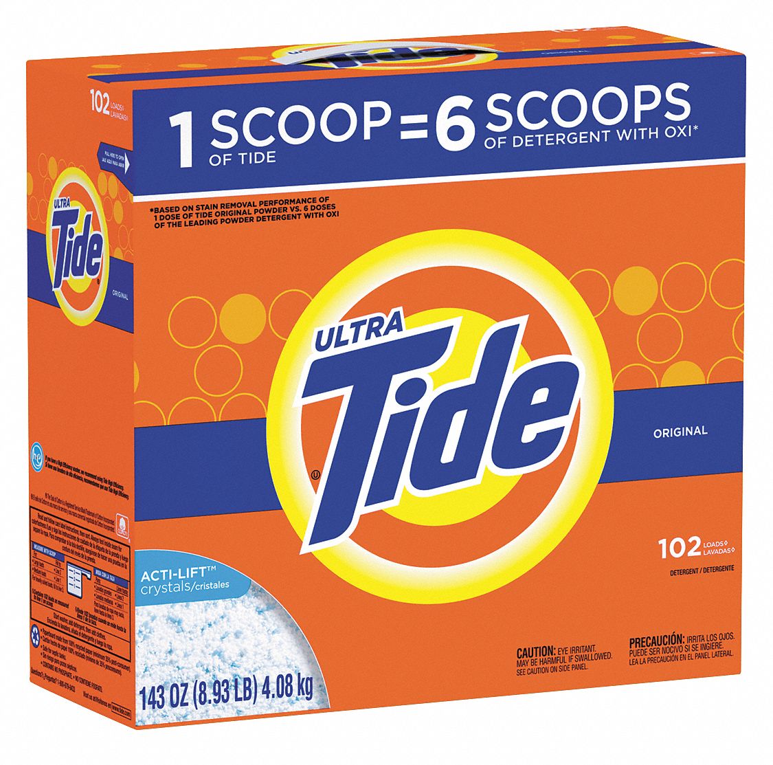 Powder Laundry Dtrgnt, 169 oz, Orgnl, PK 2