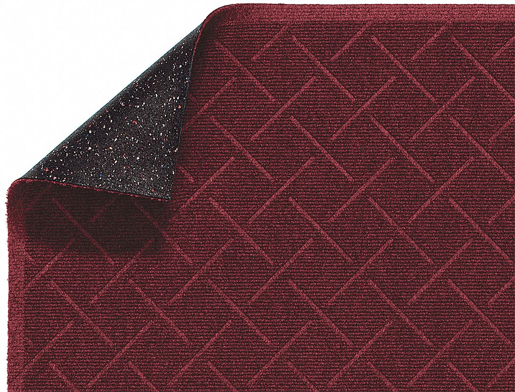 Entry Mat, Antistatic, PET Poly, Red, 3x5ft