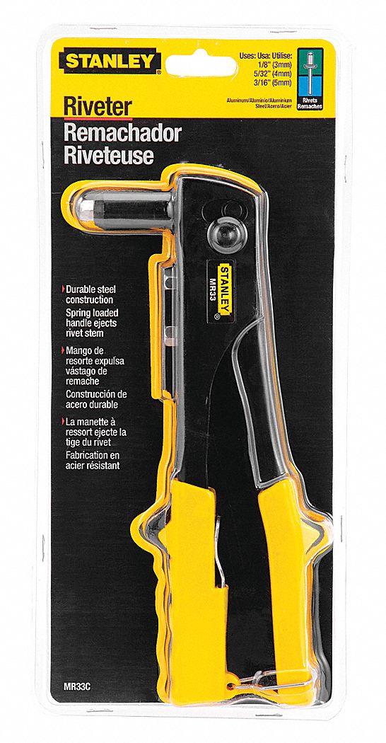 Riveter, Medium Duty Right Angle, Steel