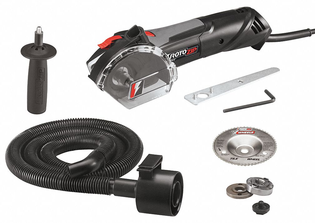 Spiral Saw Kit, 11, 000 RPM, 7.0A, 15 In. L