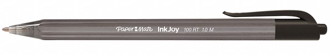 Ballpoint Pen, Medium, Black, PK 12