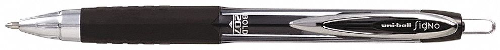 Rollerball Gel Pen, Bold, Black, PK 12