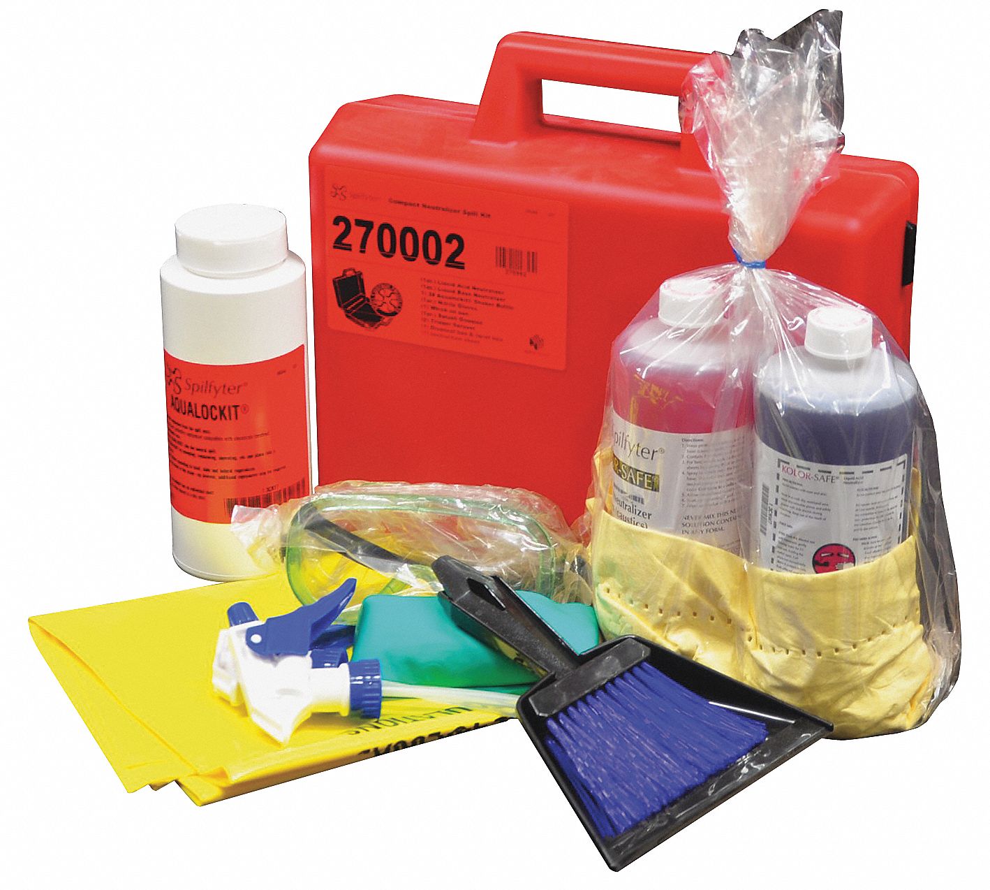 Compact Acid/Base Combo Spill Kit, Case