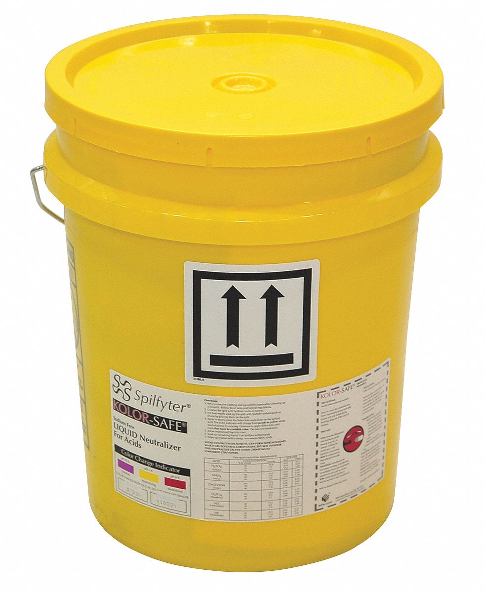Liquid Acid Neutralizer Spill Kit, Bucket