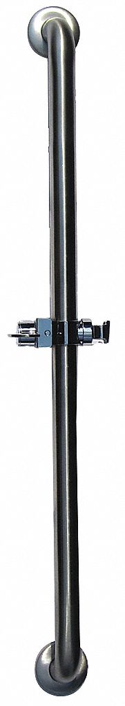 Slide/Grab Bar, SS, 36 In H