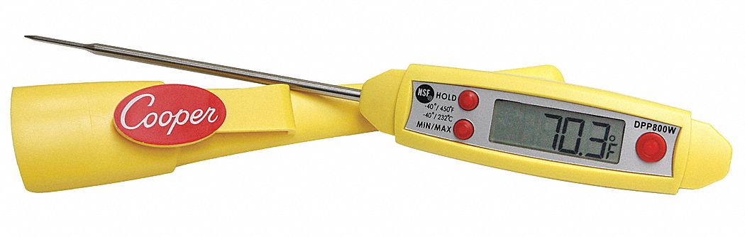 Digital Pocket Thermometer, 4 In. L