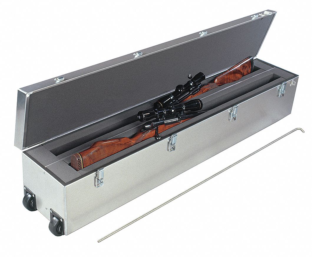 Gun Case, Two Large Scoped Rifles