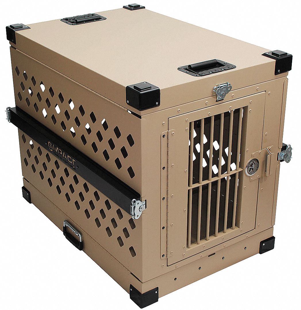 XL Collapsible Dog Crate, 40x22x27H, Alum
