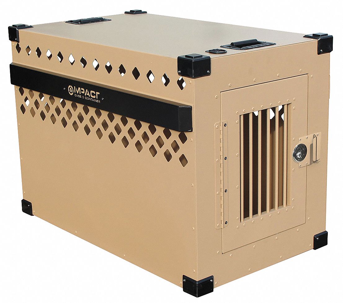 XL Stationary Dog Crate, 40x23x28H, Alum