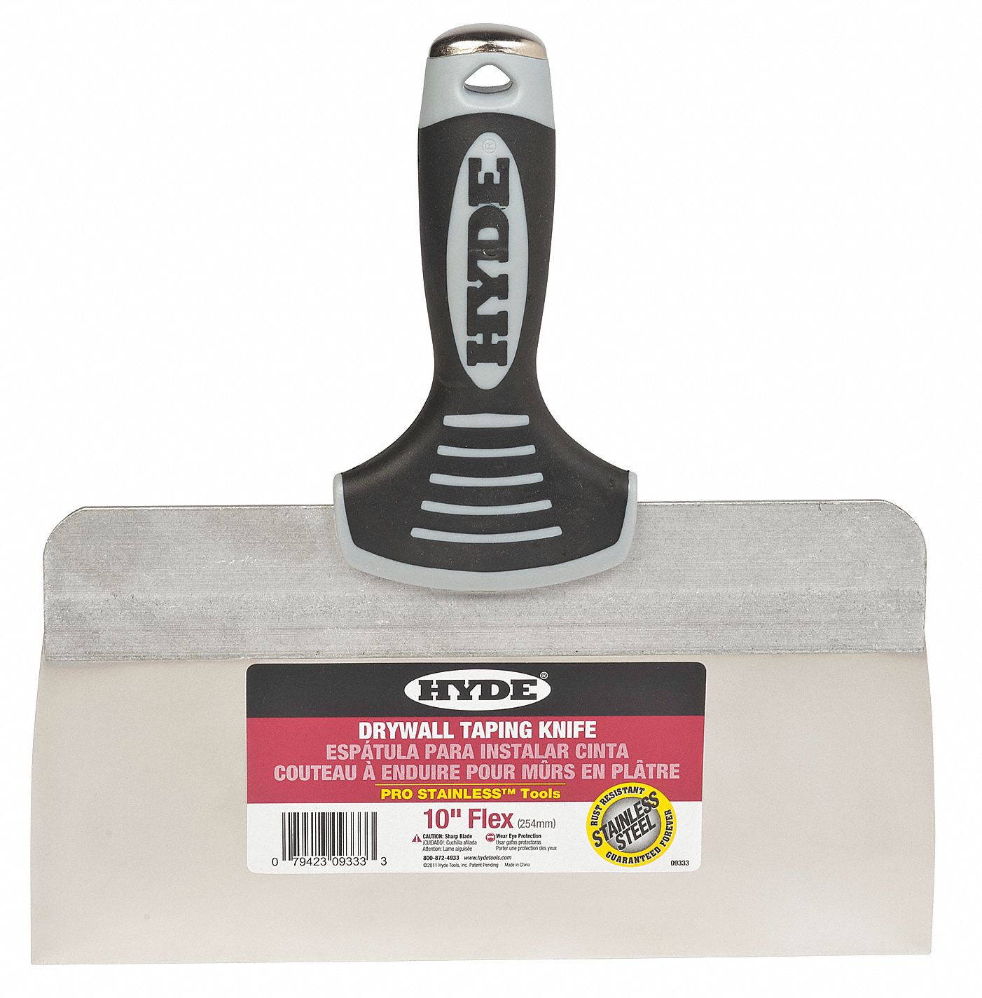 Taping Knife, Flex, SS, 10 x 1-1/4 In