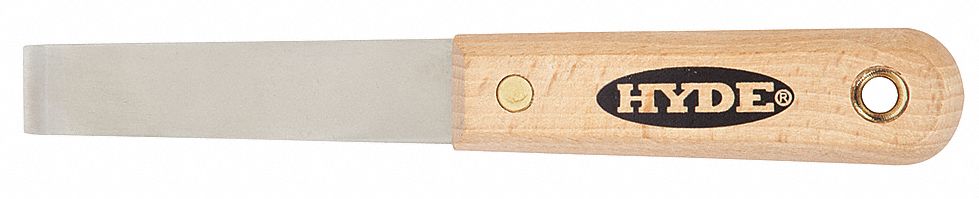 Chisel Putty Knife, Stiff, SS, 3/4 In