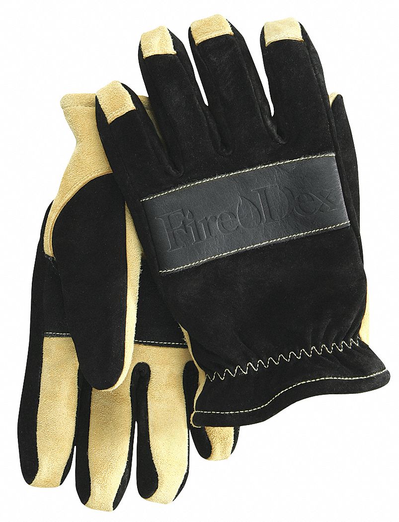 Firefighting Gloves, Black/Tan, XXL, PR
